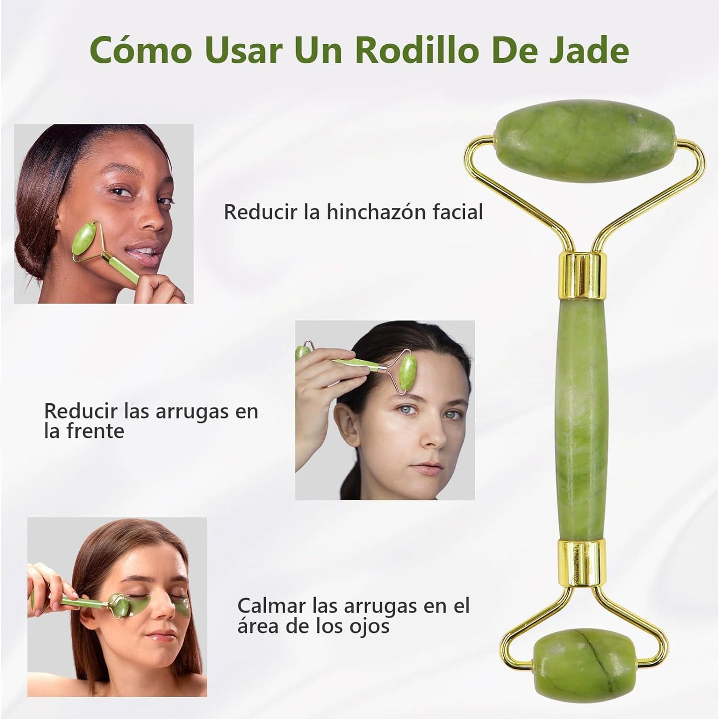 Rodillo de Jade para masaje Facial - additional image 3