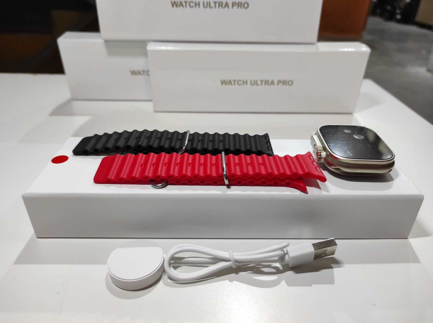 Smartwatch Ultra Pro con 2 correas ( rojo + negro ) - additional image 5